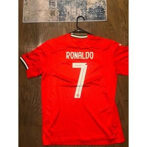 Portugal Soccer Jersey Ronaldo 7 Red Puma Mens Size L